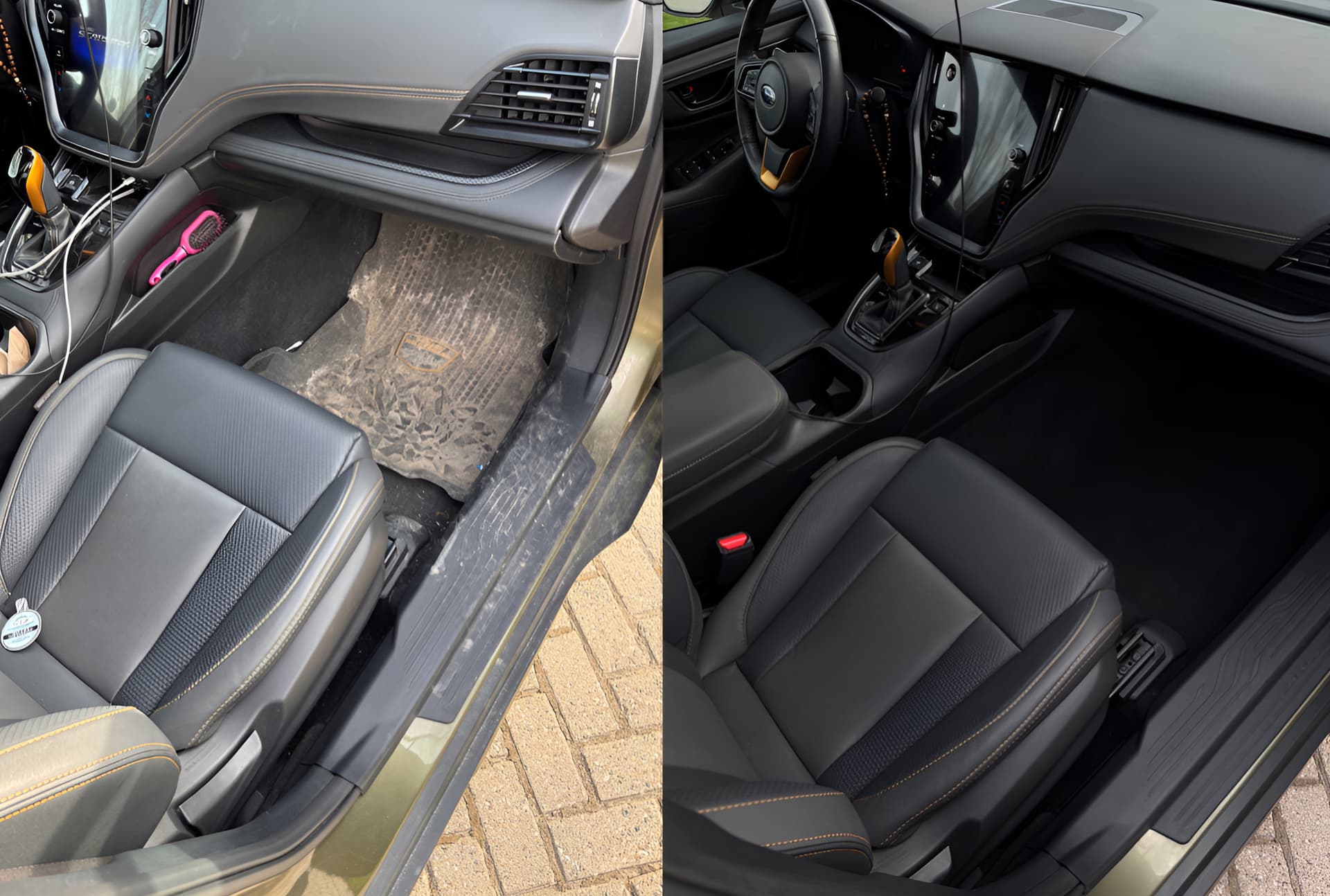 before and after of backseats