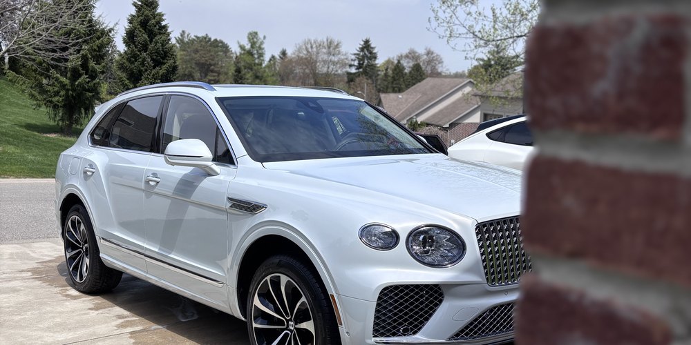 Elite Finish Auto detailing a vehicle on-site in a driveway